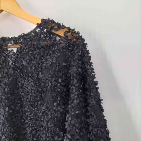 ザラ ZARA 3D立体フラワーモチーフ レースブラウス レディース JPN:L